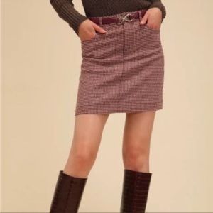 Rouje Denise Wool Mini Skirt